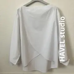 【未使用】HAVEL studio ハーヴェル スタジオ アシメントリーシャツ