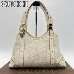 GUCCI トートバッグ ホースビット型押しレザー 総柄 シルバー金具 レア