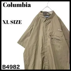 コロンビア PHG 半袖シャツ ハンティングシャツ リアルツリー ベージュ XL