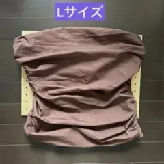 1550. フラダンス　カヒコ　トップス　チューブトップ　ブラウン　茶色　L