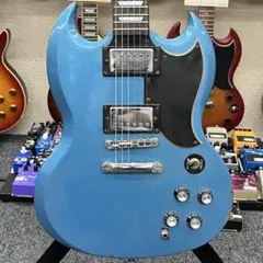 希少カラー　くすみブルー　maestro SG ギター　byGibson Gibson L-00 弊社オーダーモデルの viper blueカラー！ ステージ