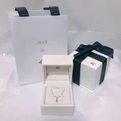【最終値下げ】4℃ K10ピンクゴールド スリーストーン ネックレス