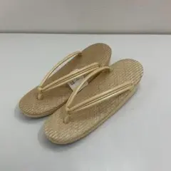 【新品未使用品　ゾーリ　網織　ベージュ　夏用】