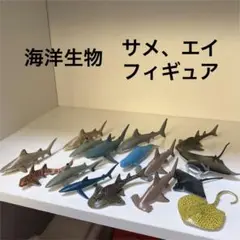 レトロ 海洋生物 海の生き物 サメ等 フィギュアセット