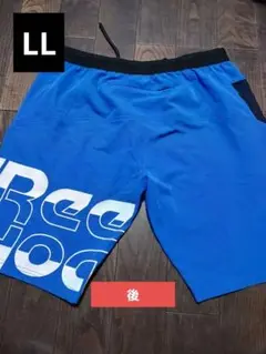 Reebok 水着 青色 ロゴ入り ポケット付き