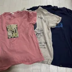 〇 グラフィックTシャツセット（ピンク・ネイビー・ベージュ）