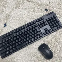 エレコム ワイヤレスキーボード&マウスのセット TK-FDM106MBK