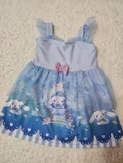 シナモロール ワンピース水着 水色 100cm