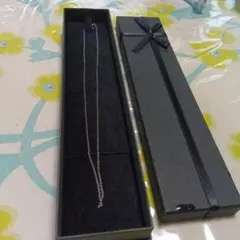 シルバー チェーンネックレス ギフトボックス付き