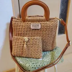コードヤーン2wayバッグ&ポーチ♡♡♡