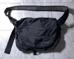 L.L.Bean ブラックショルダーバッグ メッセンジャーバッグ 黒