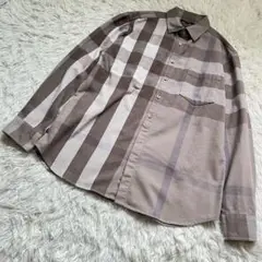 BURBERRY LONDONバーバリー ロンドン デカチェック コットンシャツ