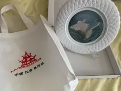 大阪万博　中国館　江西省　絵皿（飾り用）
