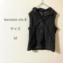 bontain clu B デニム ノースリーブベスト シンプル カジュアル