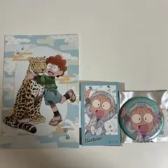 乱太郎　グリッター缶バッジ&イラストカード&ポストカード　セット