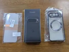 【本体なし】Google Pixel 9 Pro 箱+ゲルフィルム+TPUケース