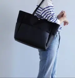 Breath TOPKAPI　スコッチグレイン トートバッグ　ブラック