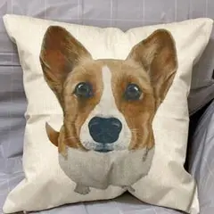 新商品　クッションカバー　ウエルシュコギー　コギー　犬　インテリア