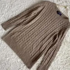 Brooks Brothers ケーブルニット ブラウン M カジュアル