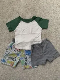カラフルショートパンツとTシャツセット