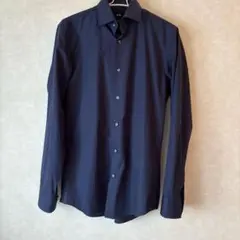 ヒューゴボス　HUGO BOSS ネイビー スリムフィット シャツ