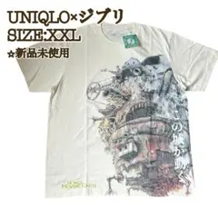 【海外限定】【新品】ユニクロ スタジオジブリTシャツ ハウル オフホワイトXXL