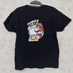 MARIO’S PIZZA Tシャツ M スーパーマリオ マリオズピザ ブラック