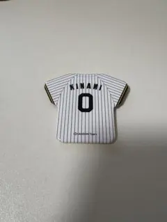 阪神　木浪選手ユニフォーム型シークレット缶バッジ