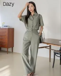 Dazy オリーブグリーン セットアップ