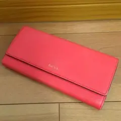 【人気】ポールスミス ミニラビット 長財布 赤 レッド 黒 ブラック