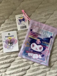 Kuromi ポーチとチャーム　2点セット