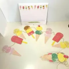 アイスクリーム　ガーランド　3m イギリス　talking table製