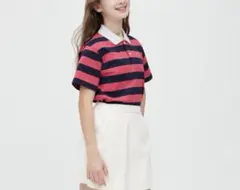 UNIQLO KIDS ドライカノコボーダーポロシャツ（半袖）