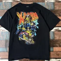 ビンテージ　古着　MARVEL マーベル　メンズ　半袖tシャツ　黒　XL