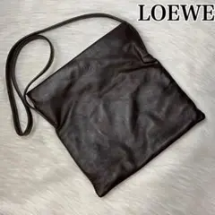 【良品✨】LOEWE ロエベ アナグラム ショルダーバッグ ナッパレザー 焦茶