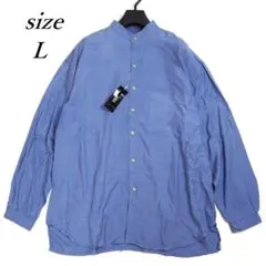 90s phiz フィズ シルクシャツ バンドカラー デットストック タグ付 L