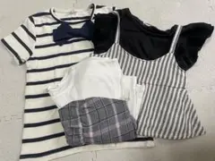 夏服SALE 女児　Tシャツ　3枚セット　120cm ikka devlrock