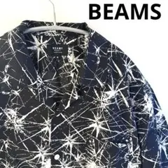 BEAMS HEART 半袖シャツ　総柄シャツ　Mサイズ　ビームス