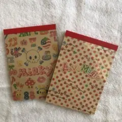 平成レトロ　A6サイズ　メモ帳　2冊セット