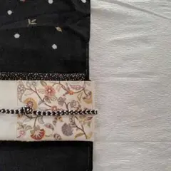 黒 刺繍付下げ