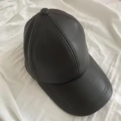 DAYSART 黒 合成皮革 ベースボールキャップ
