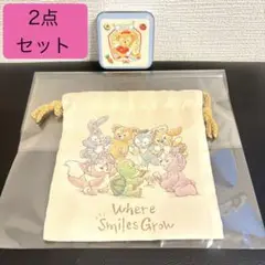 【未使用】ダッフィー＆フレンズ　巾着+キャンディ缶 まとめ売り東京ディズニーシー