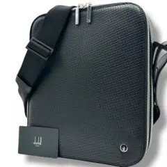 極美品 dunhill シャーシ ショルダーバッグ 斜め掛け カーボン 黒