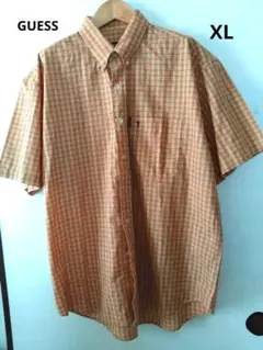 【美品】GUESS チェック柄 半袖シャツ サイズＸＬ