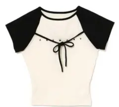 andmary Alma ribbon tops 店頭購入
