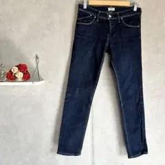 D.M.G　ドミンゴ　美品　スキニーデニム ダークブルー　SS　細み ストレッチ