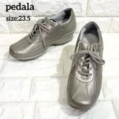pedala アシックスペダラ ウォーキングシューズ ジップスニーカー 23.5