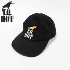 【美品】T.Q.HOT キャップ クリーニング済 スナップバック 帽子 ブラック