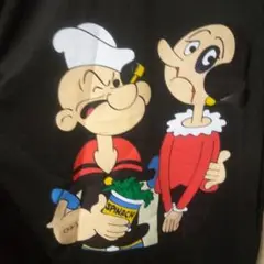 【新品】ポパイとオリーブ キャラクターTシャツ男女兼用　（サイズ確認）