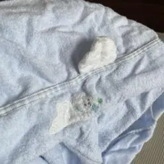UCHINOQUALITY　ウチノ　おくるみ　バスタオル　水色　ベビー用品　春夏